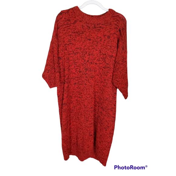Venezia Dresses & Skirts - Venezia | Vintage Red & Black Sweater Dress| Size OS